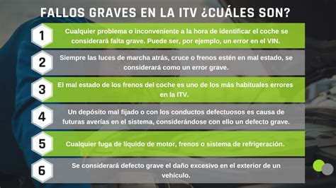 Cu Ntas Faltas Graves Puedes Tener En La Itv Descubre Las