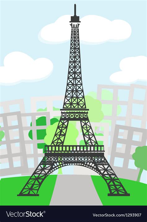 Cartoon paris Royalty Free Vector Image - VectorStock