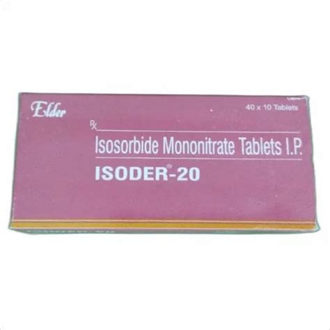 Isosorbide Mononitrate 20 Mg At Rs 71stripe Isosorbide Dinitrate In