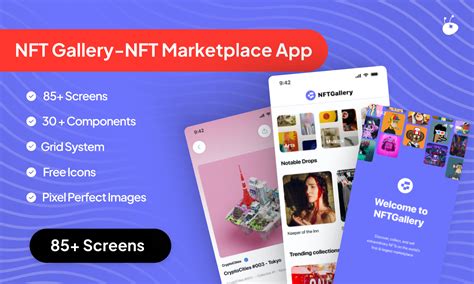 Nft Gallery Nft Marketplace App Ui Kit Figma