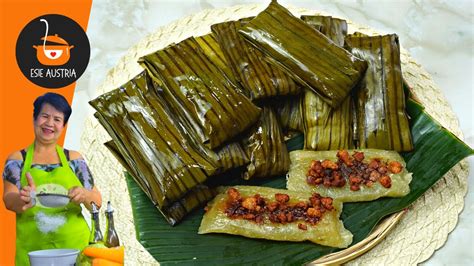 Suman Kamoteng Kahoy Sa Latik Easy Cassava Suman Kakaning Pinoy