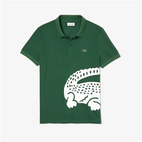 Men's Lacoste Oversized Crocodile Print Polo Shirt | LACOSTE