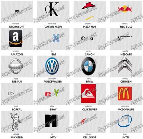 Logos Quiz Game Answers - Apps Answers .net