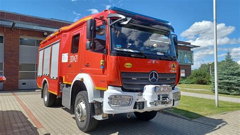 TRĄBY Wyjazd alarmowo 301 S 21 GBA 2 28 Mercedes Benz Atego BoCar z