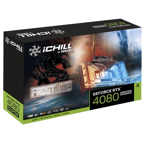 Placa de Vídeo INNO3D NVIDIA GeForce RTX 4080 Super ICHILL Frostbite