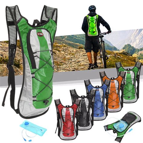 L Outdoor Cycling Backpack Survival Hydration Pack With L Liter Straw