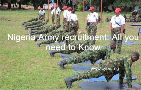 Nigeria Army Recruitment All You Need To Know CYBER NG