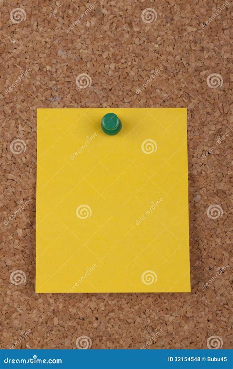 Notes On Cork Board Stock Photo Image Of Blank Corkboard 32154548