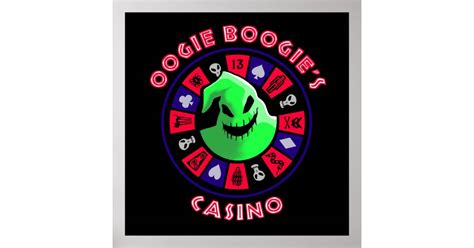 Oogie Boogies Casino Roulette Wheel in Black Ligh Poster | Zazzle