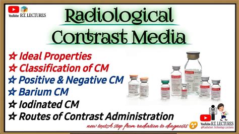 Contrast Media In Radiography Types Of Contrast Media Xrayctfluoroscopy Contrast Media