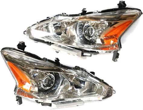 DENEST Left Right Headlights Driver Side Passenger Side Projector