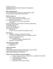 Exam 1 Study Guide Docx Oxygenation Part 2 Nursing Care Of The