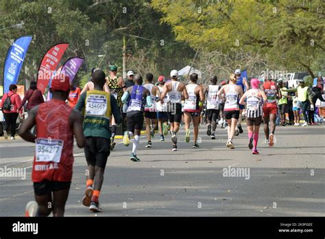 People Running 95th Comrades Marathon 2022 International Sport Event