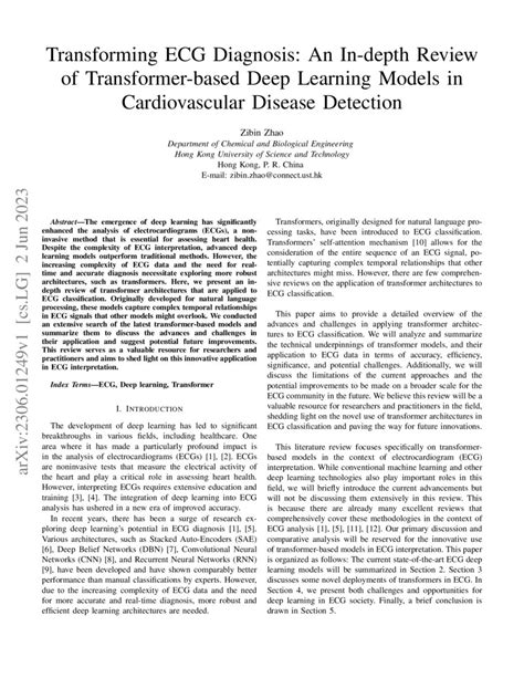 Transforming Ecg Diagnosis An In Depth Review Of Transformer Based