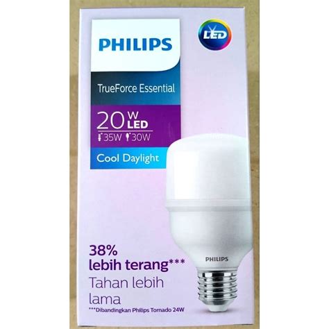 Jual LAMPU LED 20W PHILIPS TrueForce Essential Shopee Indonesia