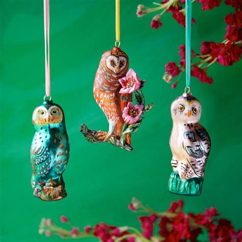 Nathalie Lété Owl Ornament Owl ornament Christmas decorations Cat