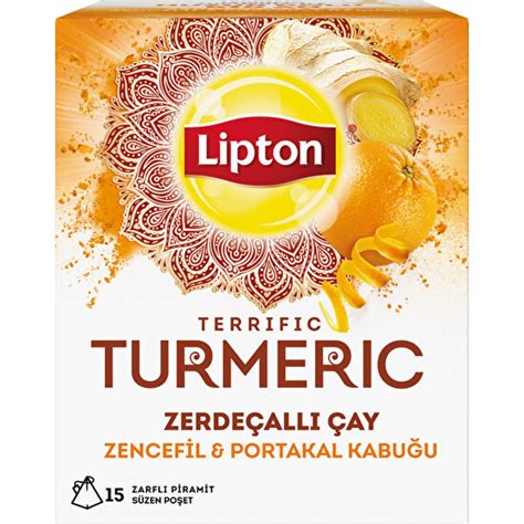 Lipton Turmeric Çayı 30 gr Bardak Poşet Bitki ve Meyve Çayı OnuAl