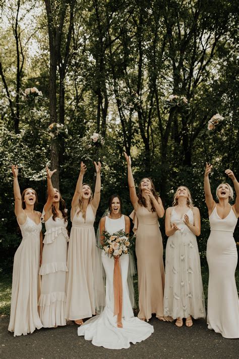 bridesmaid dresses neutral 1