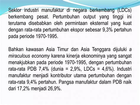 Industrialisasi Dan Perkembangan Sektor Industri V Abdul Hadi