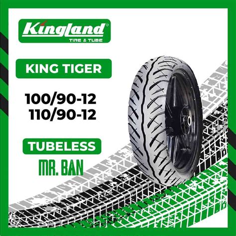 Jual Ban Motor Matic Ring 12 Kingland King Tiger 100 90 110 90 Ring 12