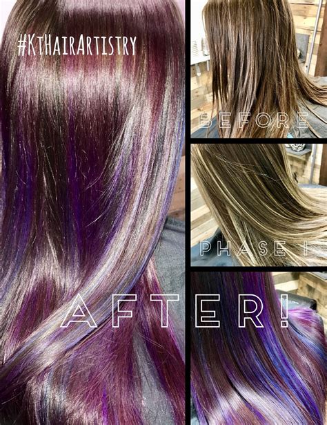 Stunning Sapphire & Amethyst Hair Color