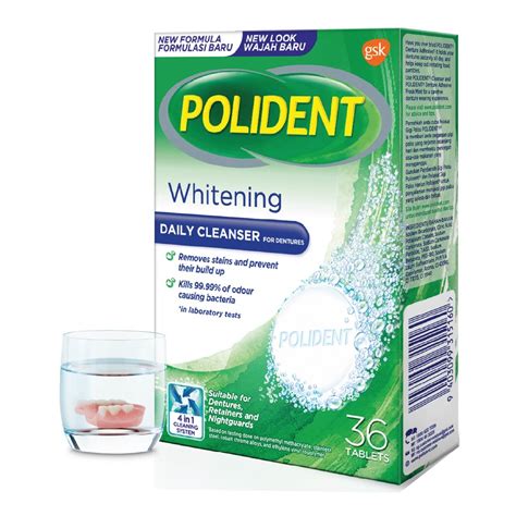 Polident Overnight Whitening Denture Cleanser 36s Watsons Singapore