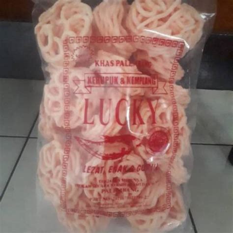 Jual KRUPUK UDANG KERUPUK UDANG LUCKY BERAT 500 GRAM ASLI PALEMBANG