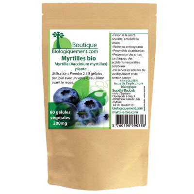 G Lules De Myrtilles Bio Pour Fortifier Les Yeux Naturellement