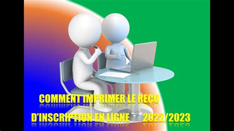 comment imprimer le reçu d inscription en ligne 2022 2023 YouTube