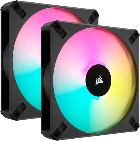 Corsair Icue Af Rgb Elite De Mm Kit De Dos Ventiladores Pwm