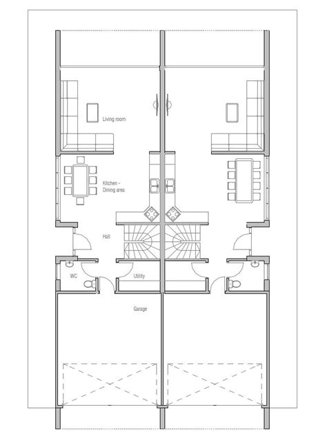 Duplex House Plan CO83D-2 | House plans, Duplex house plans, Duplex house