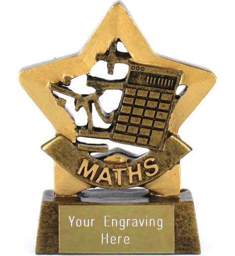 Mini Stars Maths Award Trophy 85cm 325