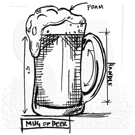 Beer Mug Drawing at PaintingValley.com | Explore collection of Beer Mug Drawing