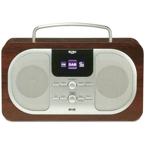 Bush Wood Dab Radio Oak With Colour Display Dab Digital Radios Home Audio Audio And Video