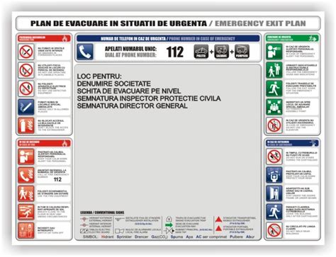 Plan De Evacuare In Caz De Incendiu Model Completat