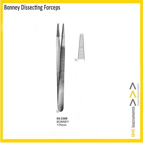 Bonney Dissecting Forceps Sms Surgical Instruments Nazmed Sdn Bhd