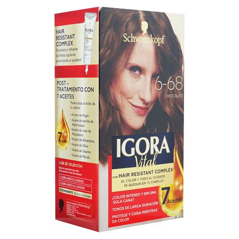 Comprar Kit Tinte Igora Vital 6 68 Chocolate 50ml Walmart Honduras