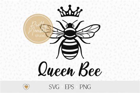 Bee Svg Queen Bee Svg Cut File Png By Pretty Meerkat TheHungryJPEG