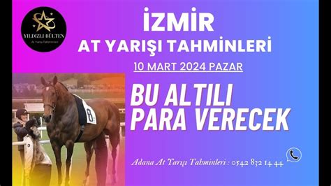 Mart Pazar Zmir At Yar Tahminleri Youtube