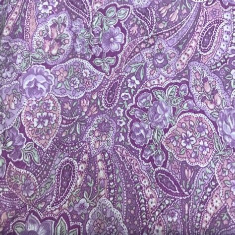 Purple Paisley Fabric