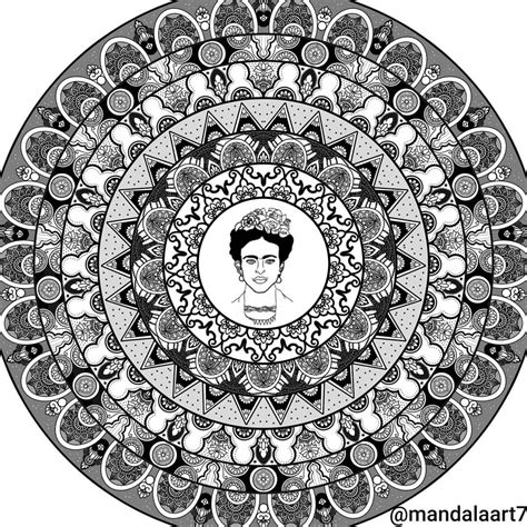 Here S My Entry For Mandalaschallenge Prompt Frida Kahlo Mandala