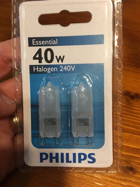 Philips Halogen G9 Frosted Capsule Light Bulb 40w Shelly Lighting