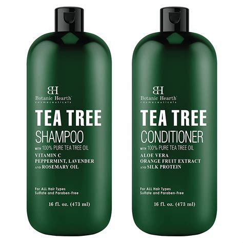 Buy Botanic Hearth Tea Tree Shampoo And Conditioner Set With