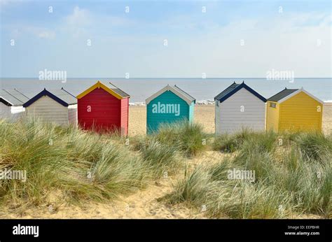 Beach Huts In Southwold Suffolk England Uk Stock Photo Alamy