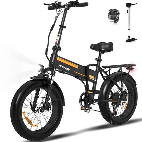 Hitway In X In Fat Tire Mountain Electric Bike For Adults With