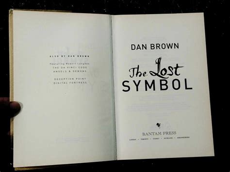 THE LOST SYMBOL By DAN BROWN Hardbound Preloved W Bookmark