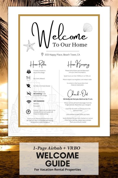 Page Airbnb Welcome Sign Beach House Welcome Sign Airbnb House