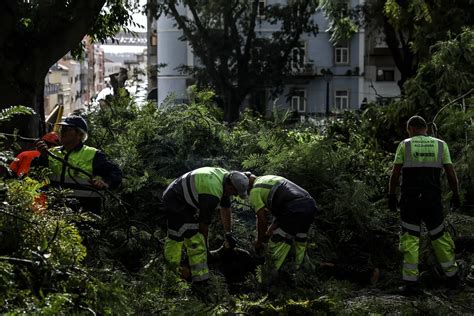 Prote O Civil De Lisboa Registou Ocorr Ncias Devido A Tornado De