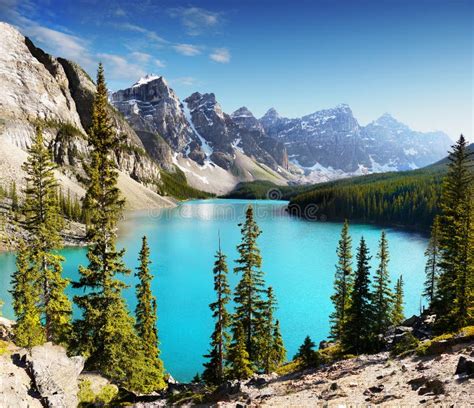 Banff National Park Canadian Rockies Stock Photo Image Of Nature