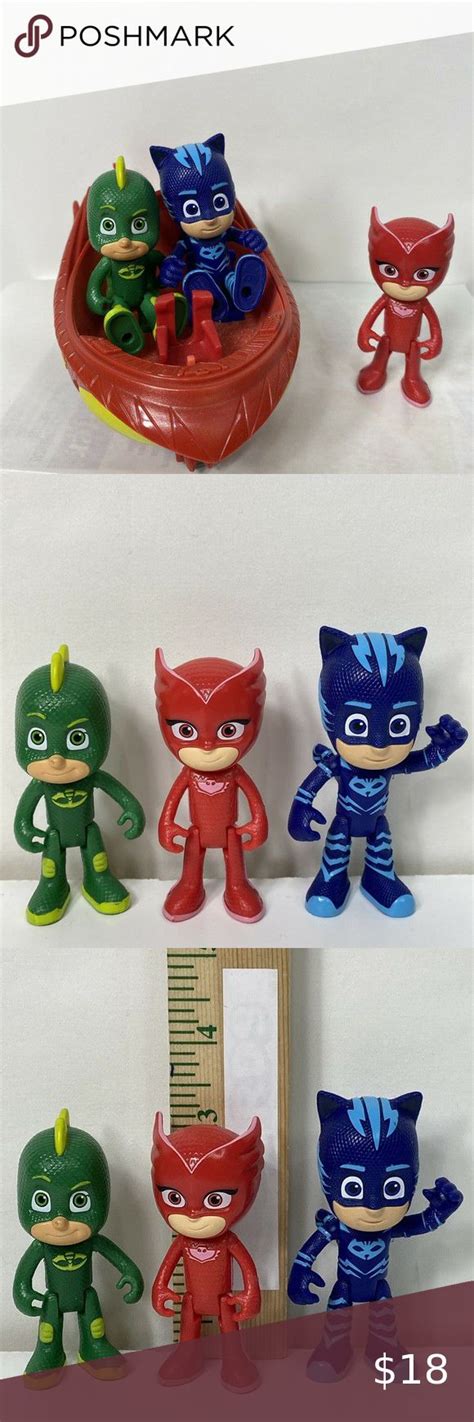 Pj Masks Owl Glider 3 Seater Vehicle With Owlette Catboy Gekko Action